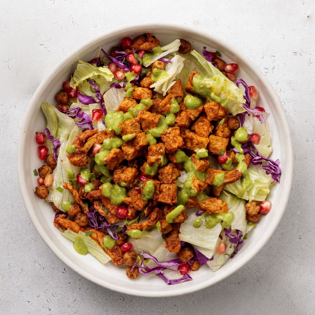 Tempeh Tikka Salad