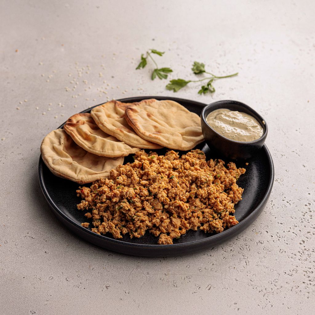 Spiced Minced Chicken and Pita