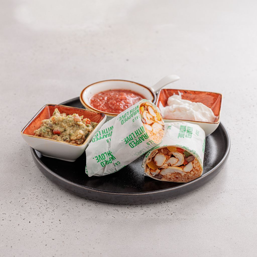 Chicken and Rice Burrito