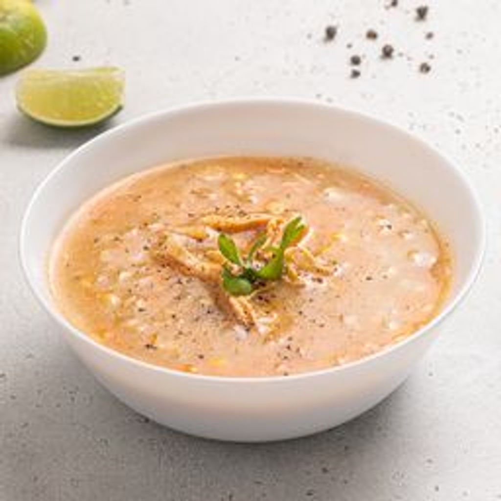 شوربة الدجاج و الذرة 