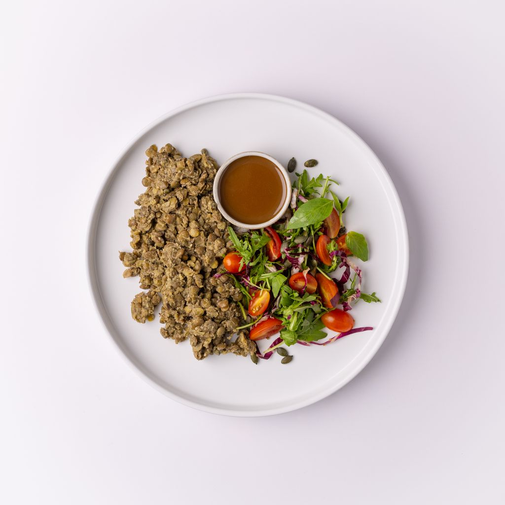 Olive and Almond Pesto Lentils-FFF