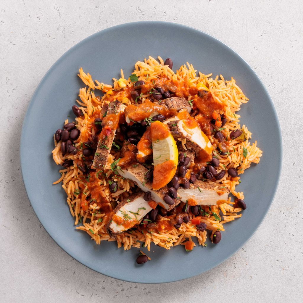 الدجاج والأرز بالطريقة المكسيكية