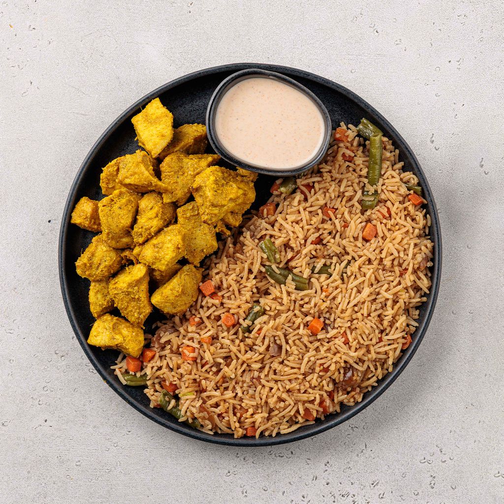 Chicken Satay with Fried Rice
