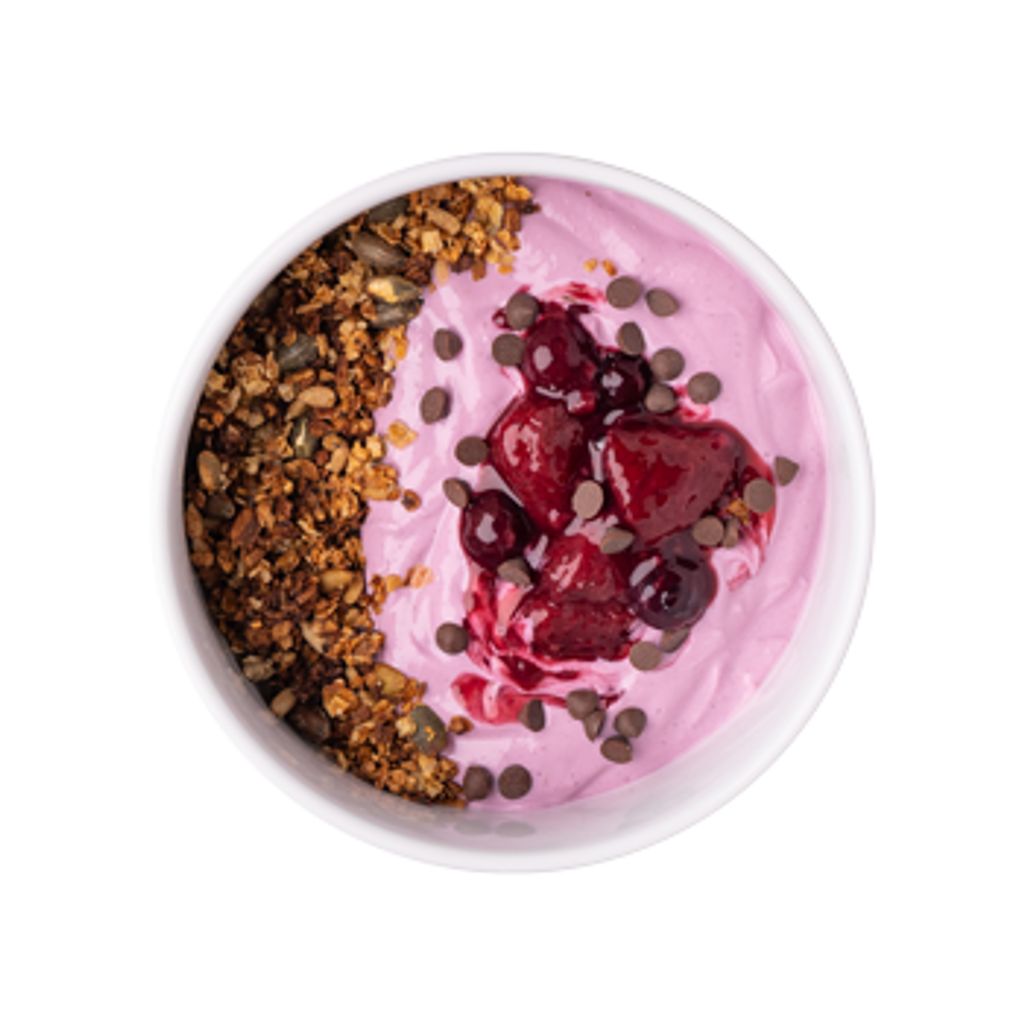 Strawberry Yoghurt with Sliced Almonds-FFF