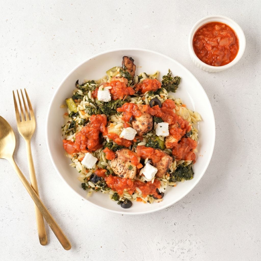 Greek Chicken with Orzo
