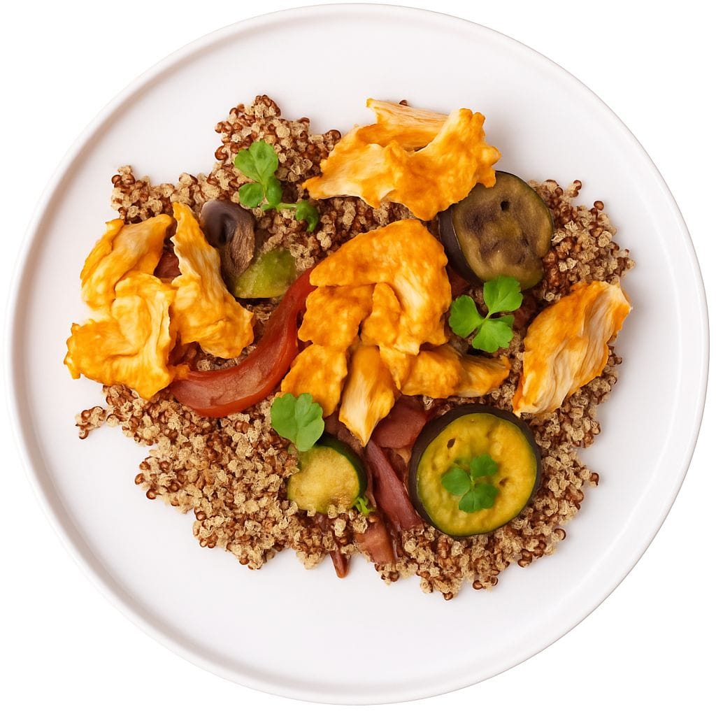 Fiery Harissa Salmon and Quinoa High Protein