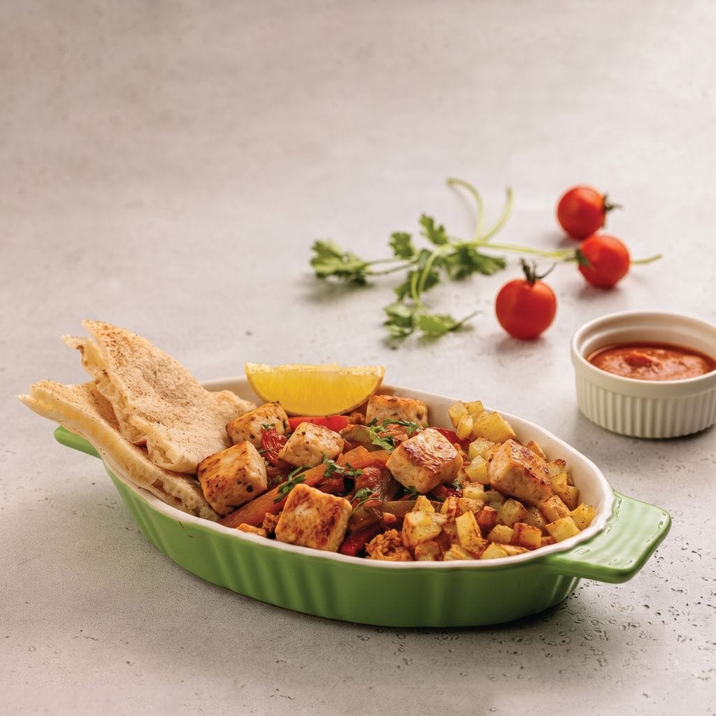 Chicken Salona and Potato Hash