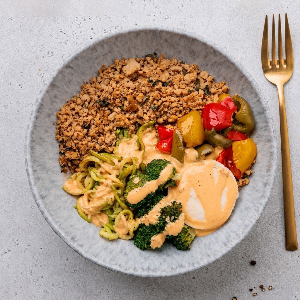 Spiced Chicken Zoodles