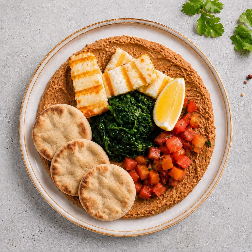 Halloumi Foul Bowl