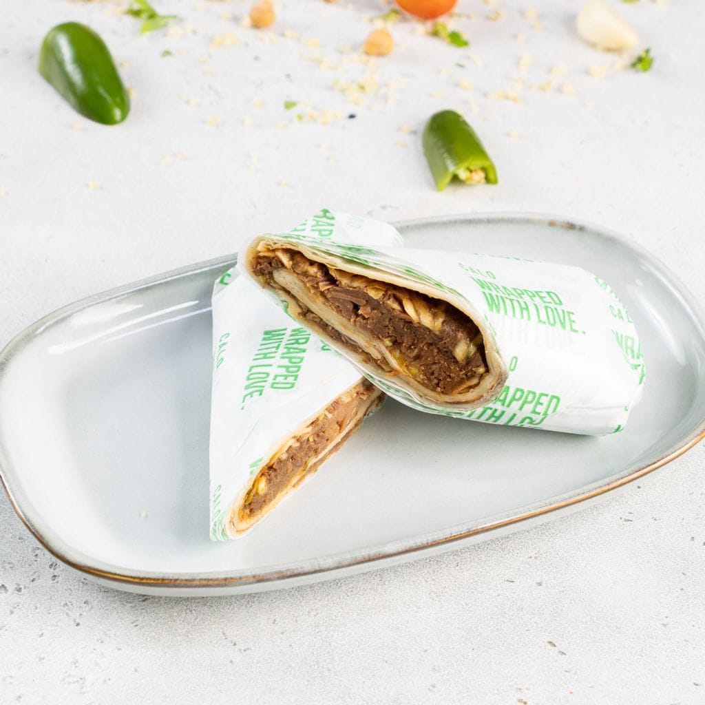 Jackfruit and Chickpea Shawarma Wrap