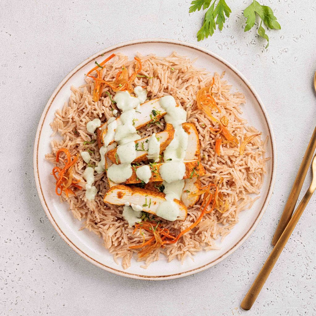 دجاج مظبي مع أرز بشاور