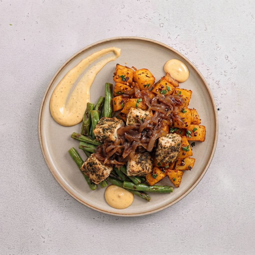 Hot Honey Chicken Potatoes