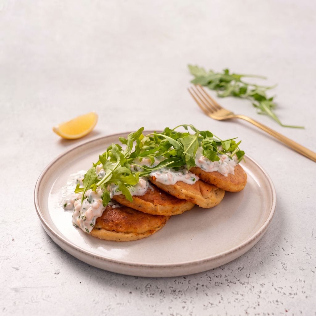 Smoked Salmon Cheese Pancakes