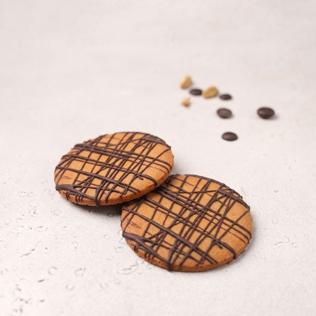 Cardamom Chocolate Dipped Cookies