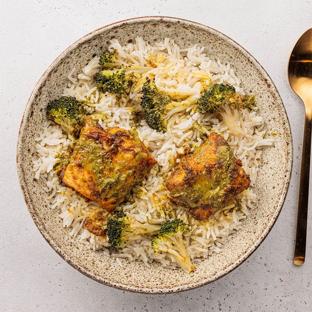 سمك مغربي مع أرز بيلاف