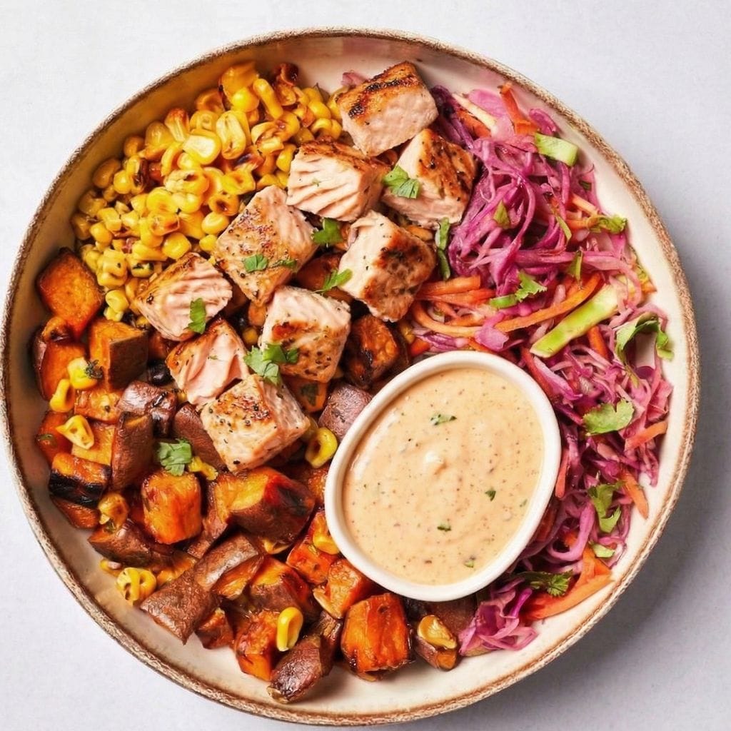 Spiced Cajun Salmon Salad