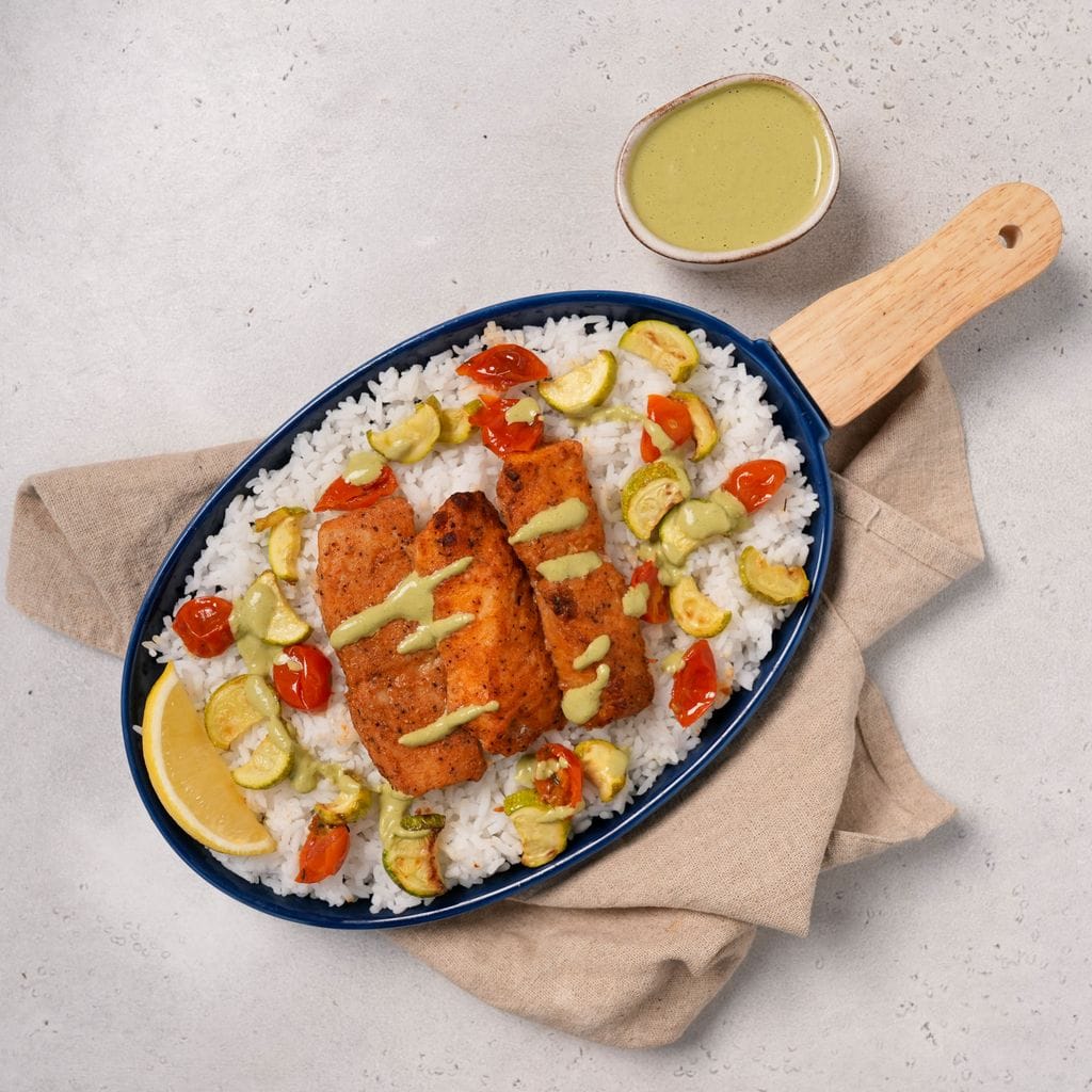 Herb Grilled Fish With Caper Cream