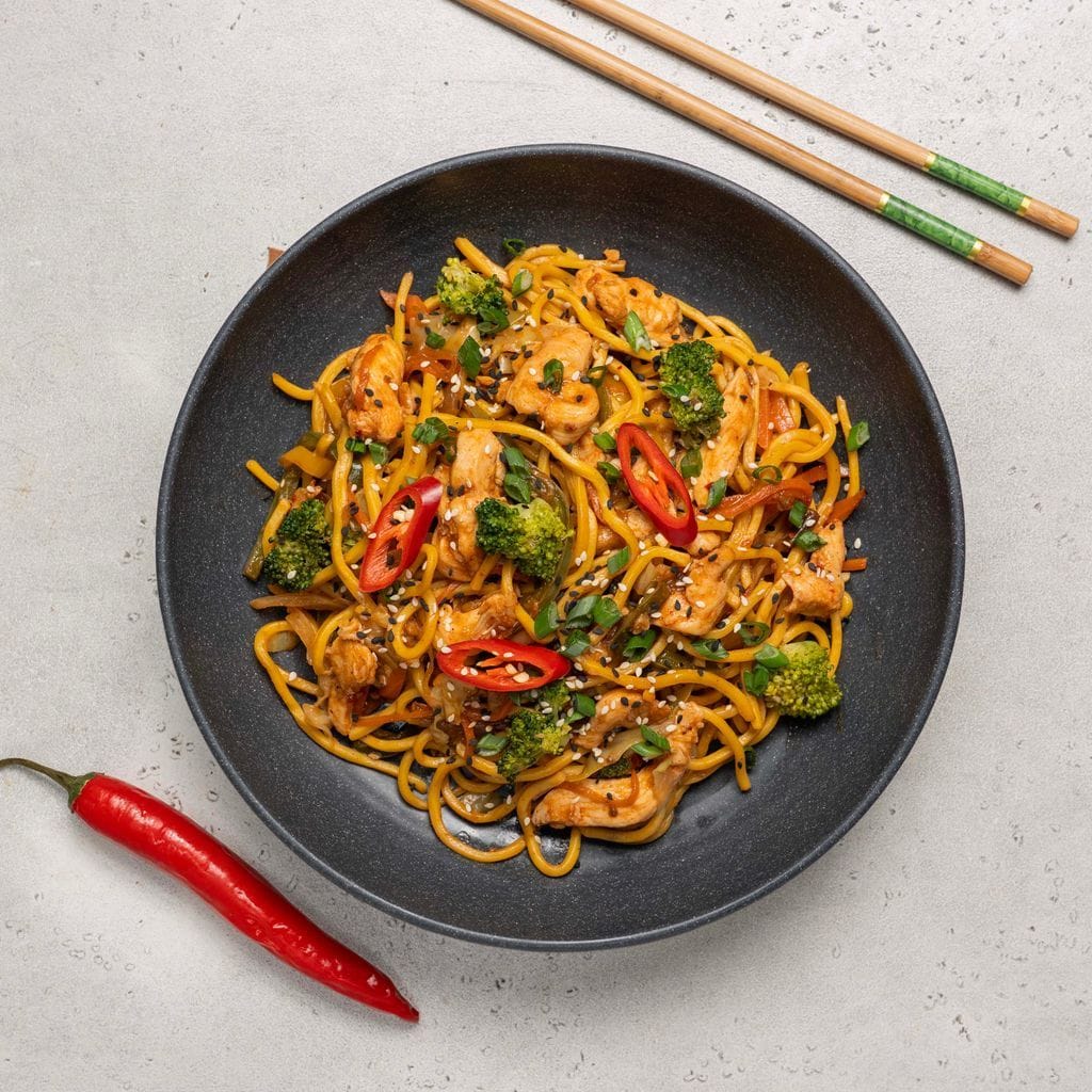 Chicken Lo Mein Noodles