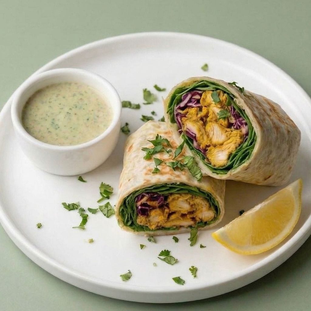 Chicken Tikka Wrap with Mango Raita