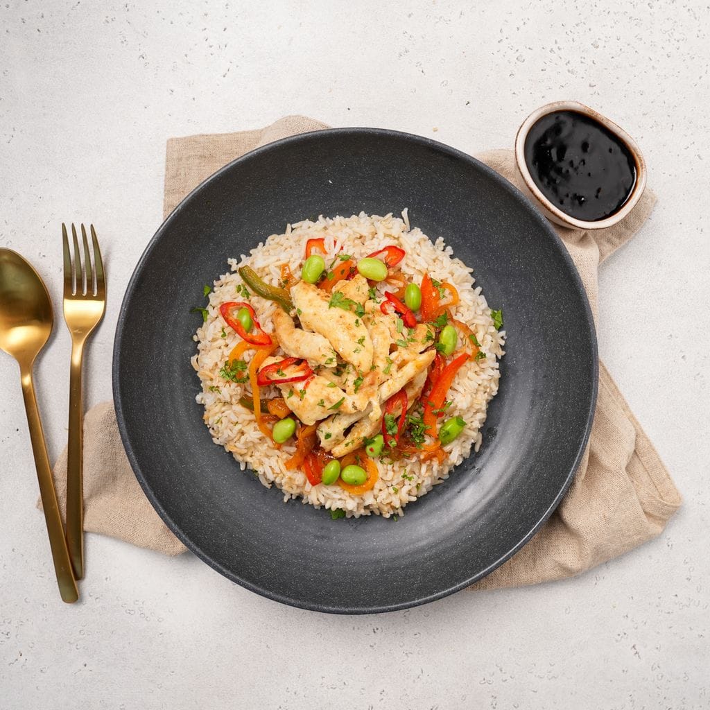 Garlic Ginger Chicken Bowl
