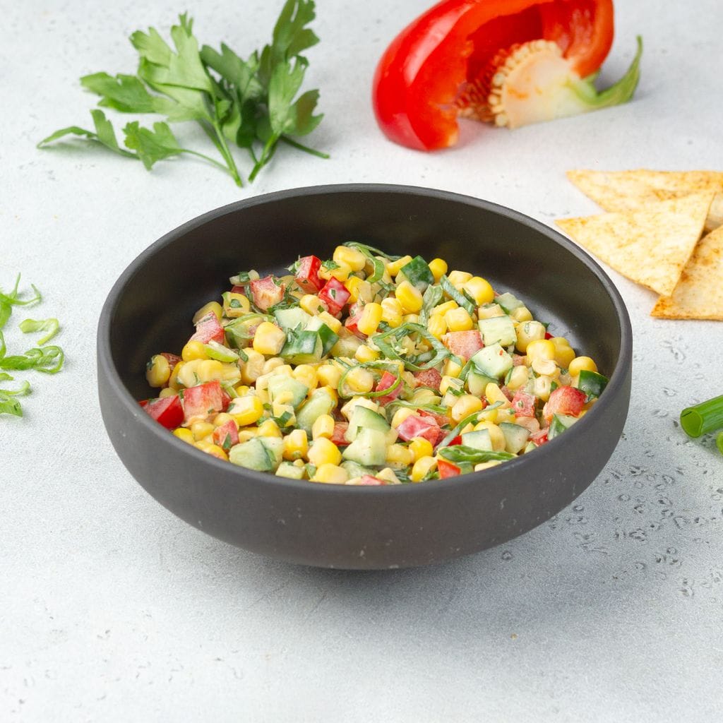 Summer Corn Salad with Tortilla Chips