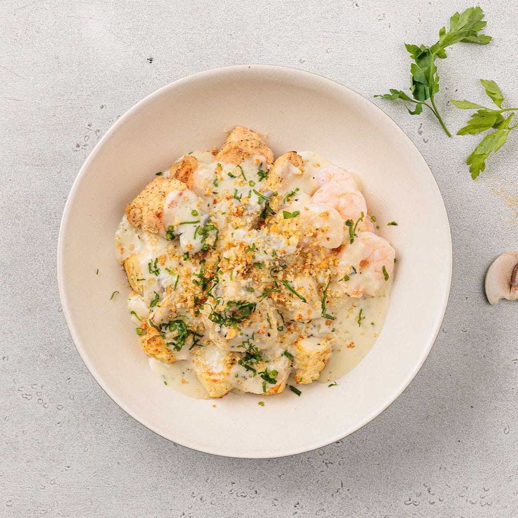 مأكولات بحرية بالجبن