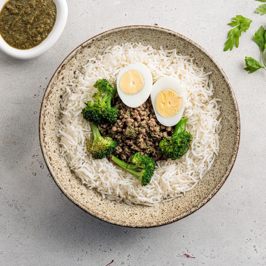 Sambusa Ground Beef Bowl