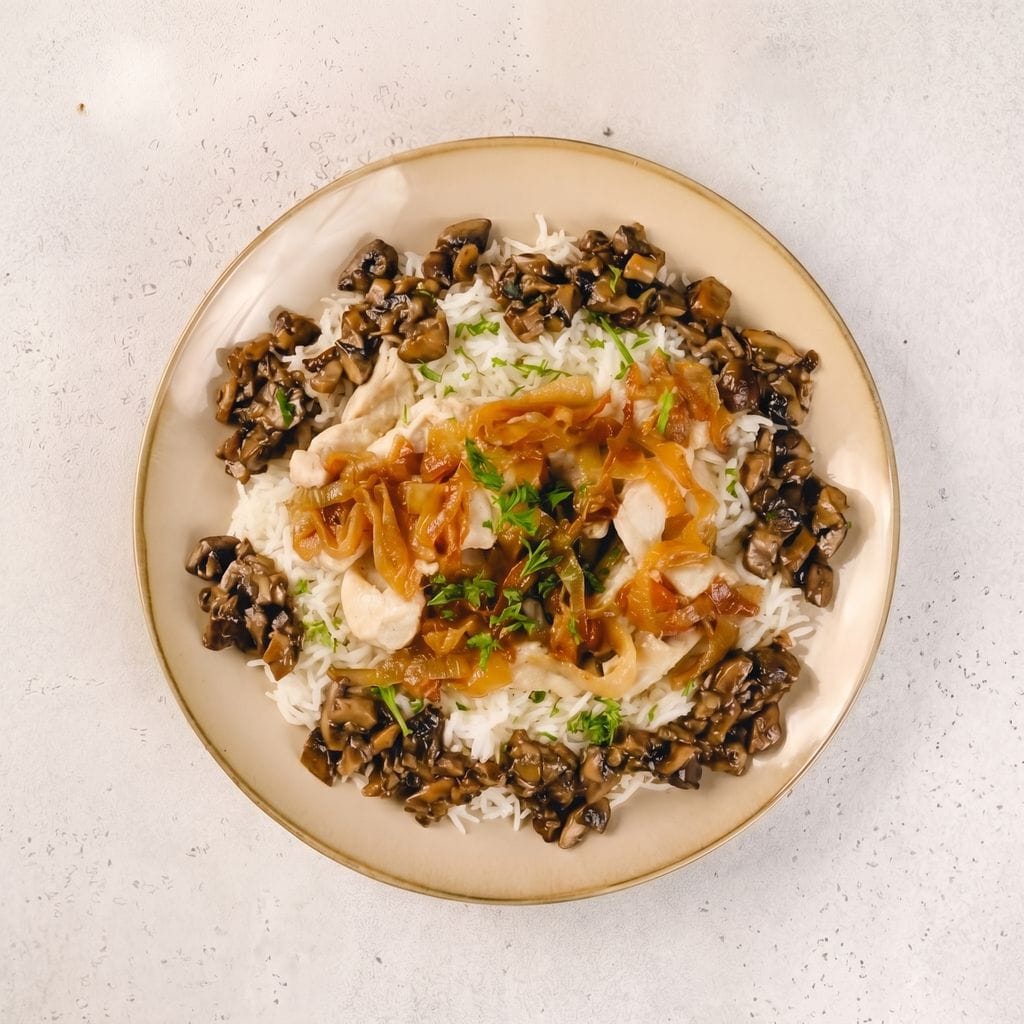 Chicken and Mushroom Ragu Rice