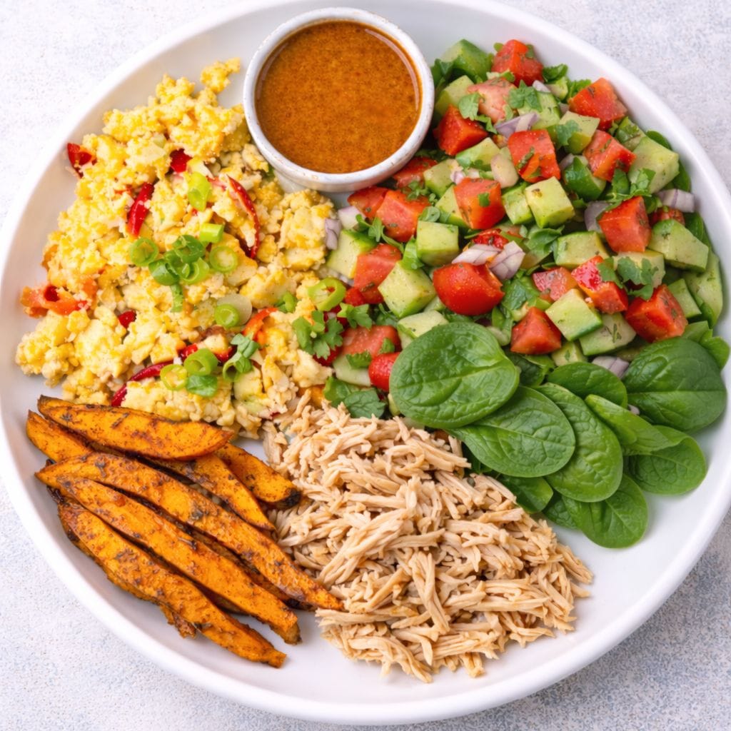 Spiced Scrambled Eggs with Chicken