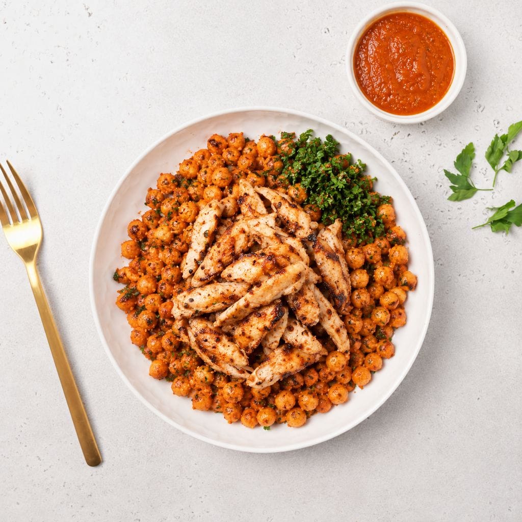 Parmesan Chicken with Spiced potato