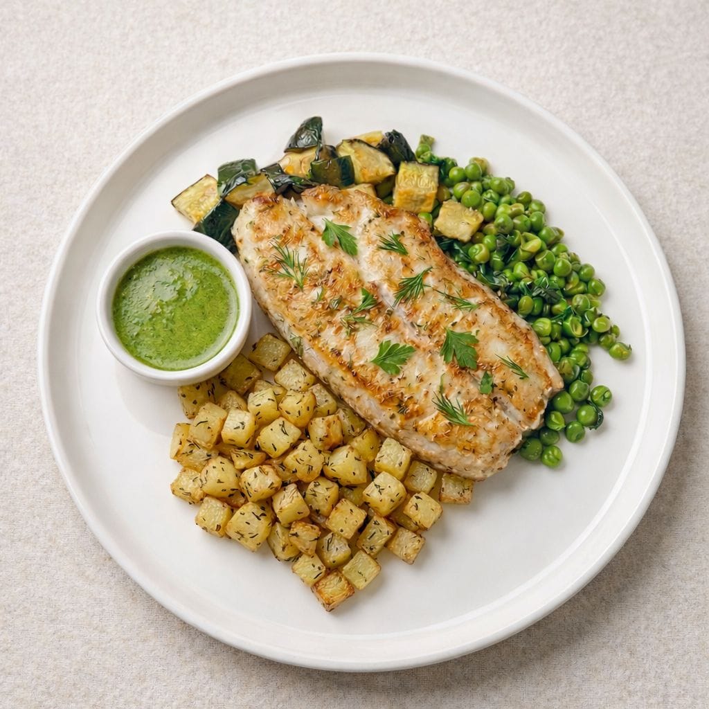 Basa with Salsa Verde
