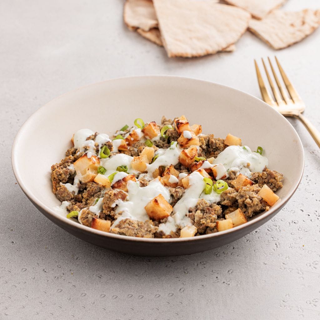 بيض بالقاورما اللبنانية