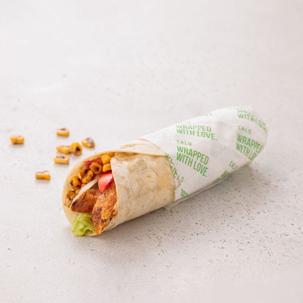 Lime Chicken and Corn Wrap