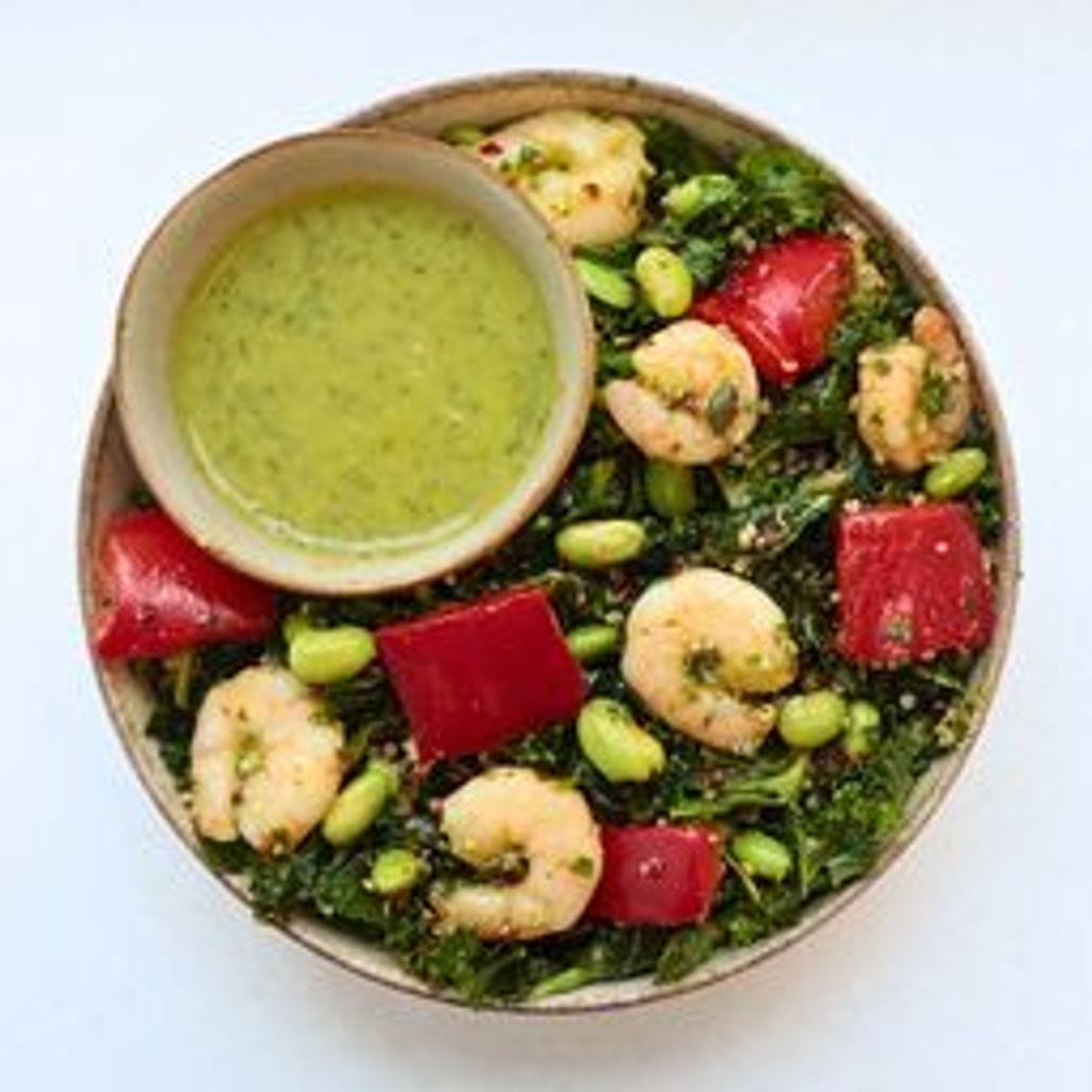 Green Goodness Prawn Bowl High Protein