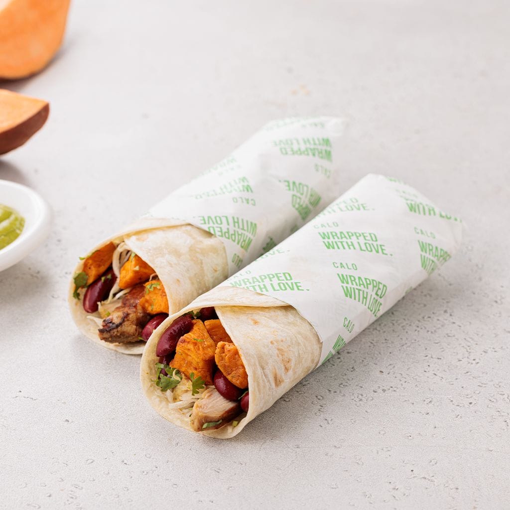 Chicken and Sweet Potato Burrito