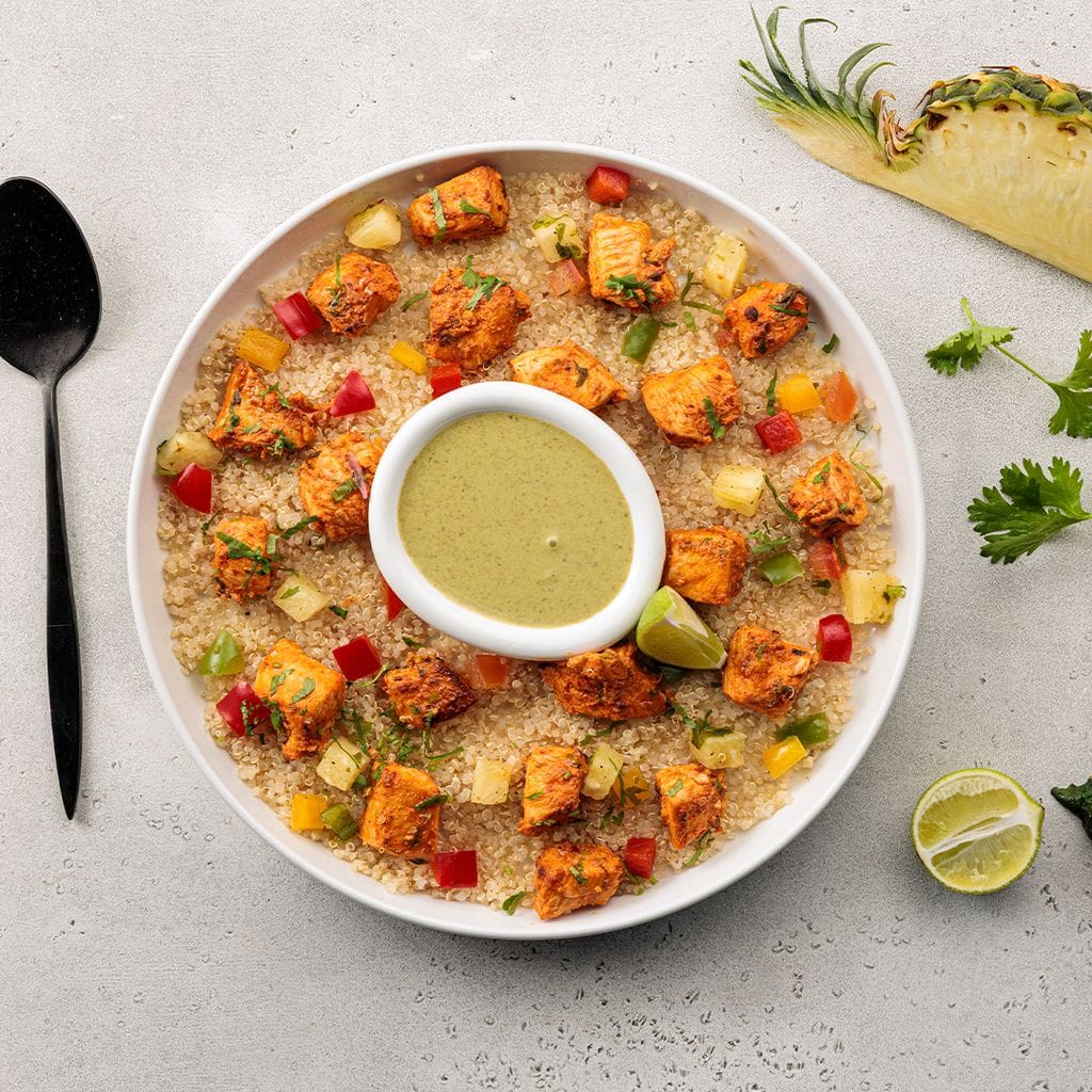 كينوا الدجاج بجوز الهند