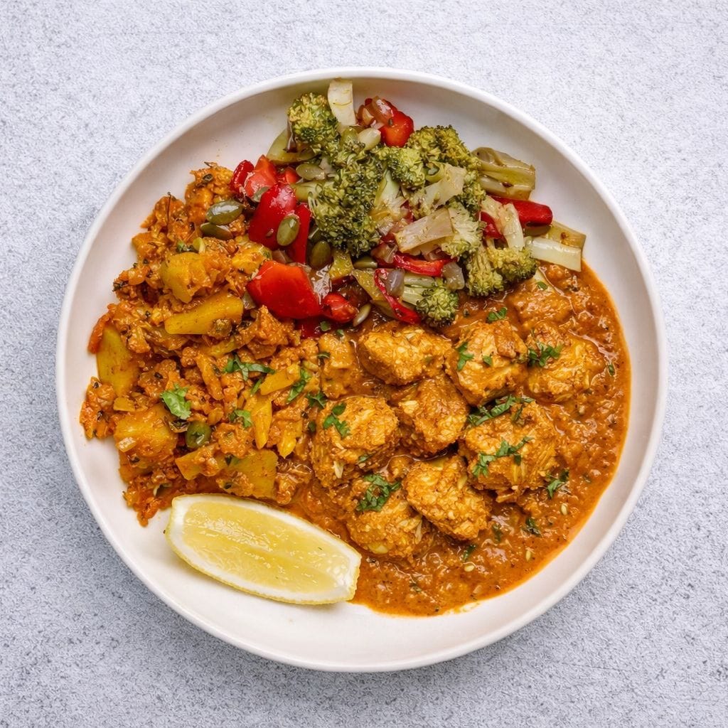 Chicken Tikka Masala and Aloo Gobi High Protein