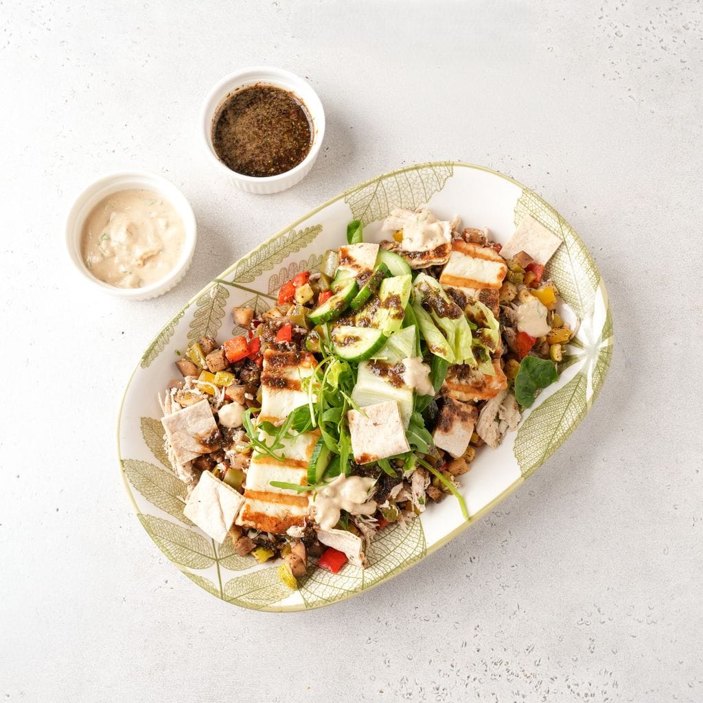 Warm Chicken Fattoush