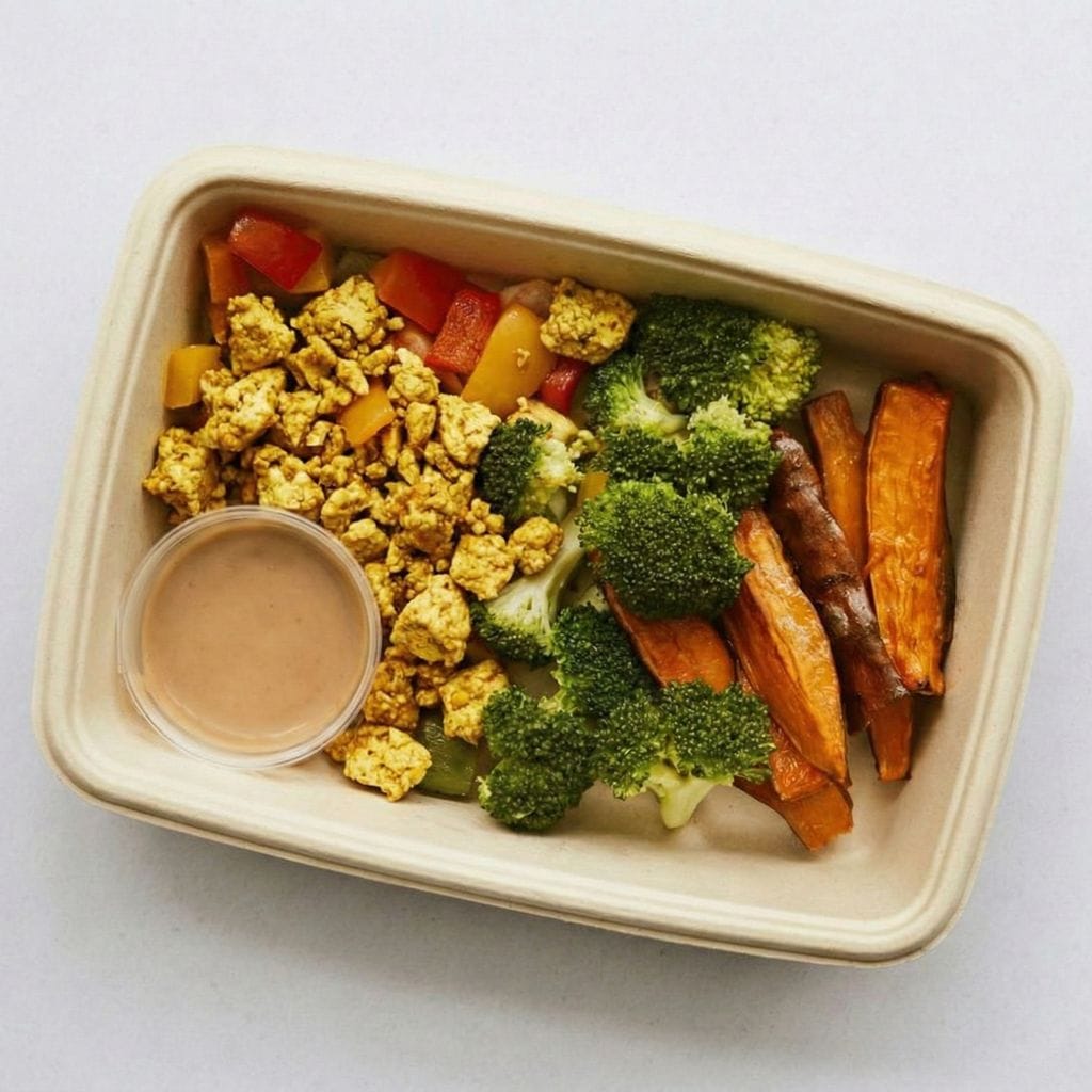 Tofu with Lime and Peanut Sauce 