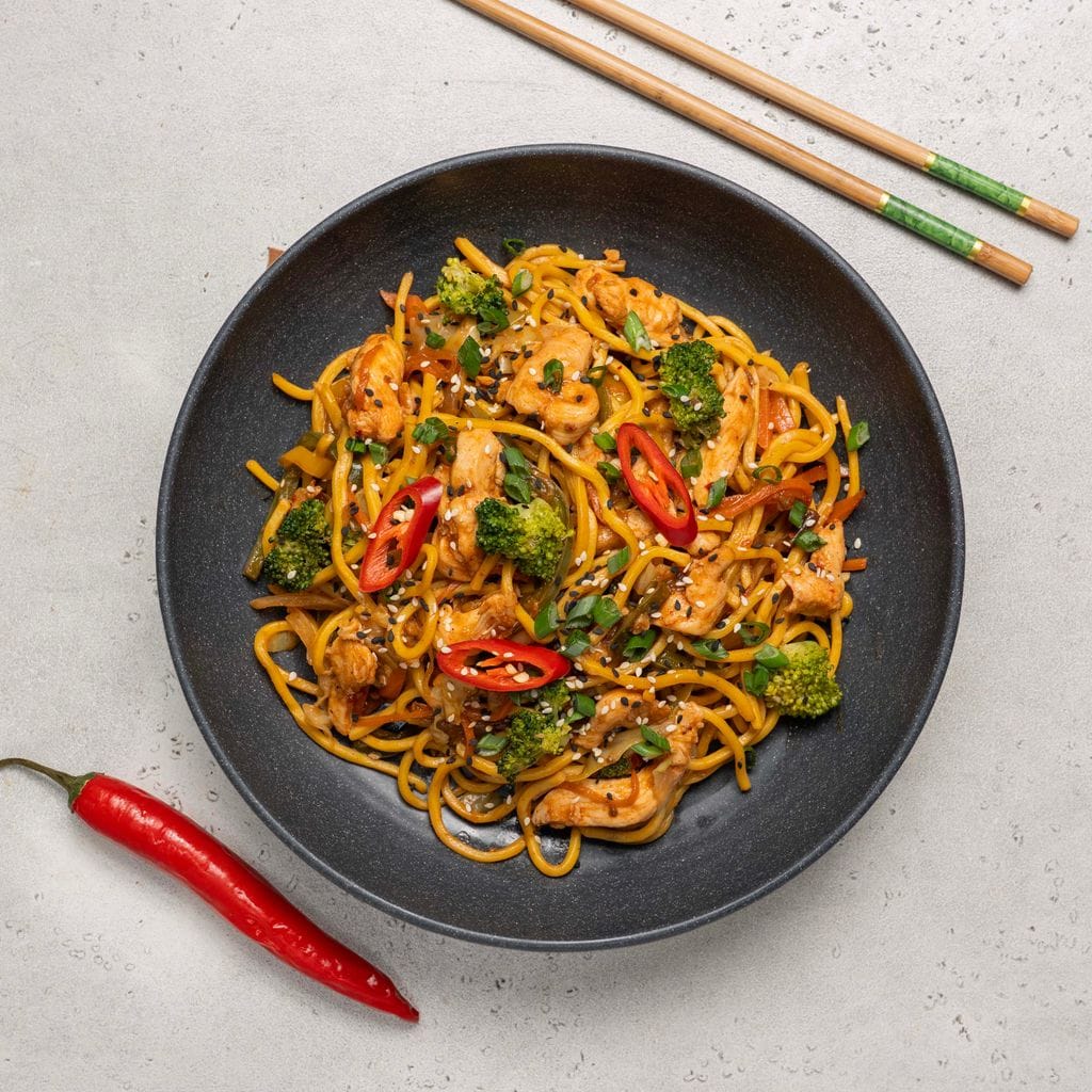 Chicken Lo Mein Noodles