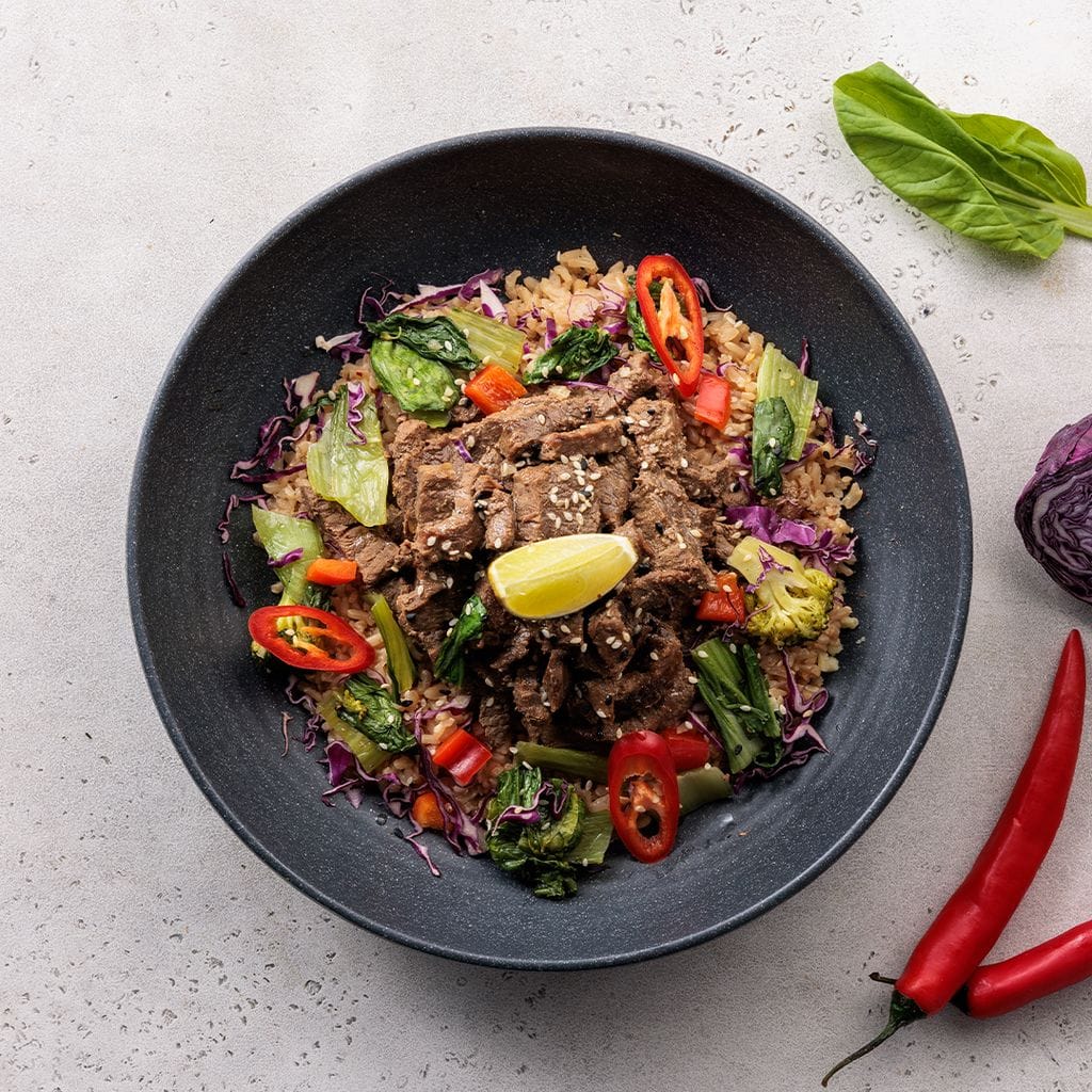 سلطة الأرز الآسيوية