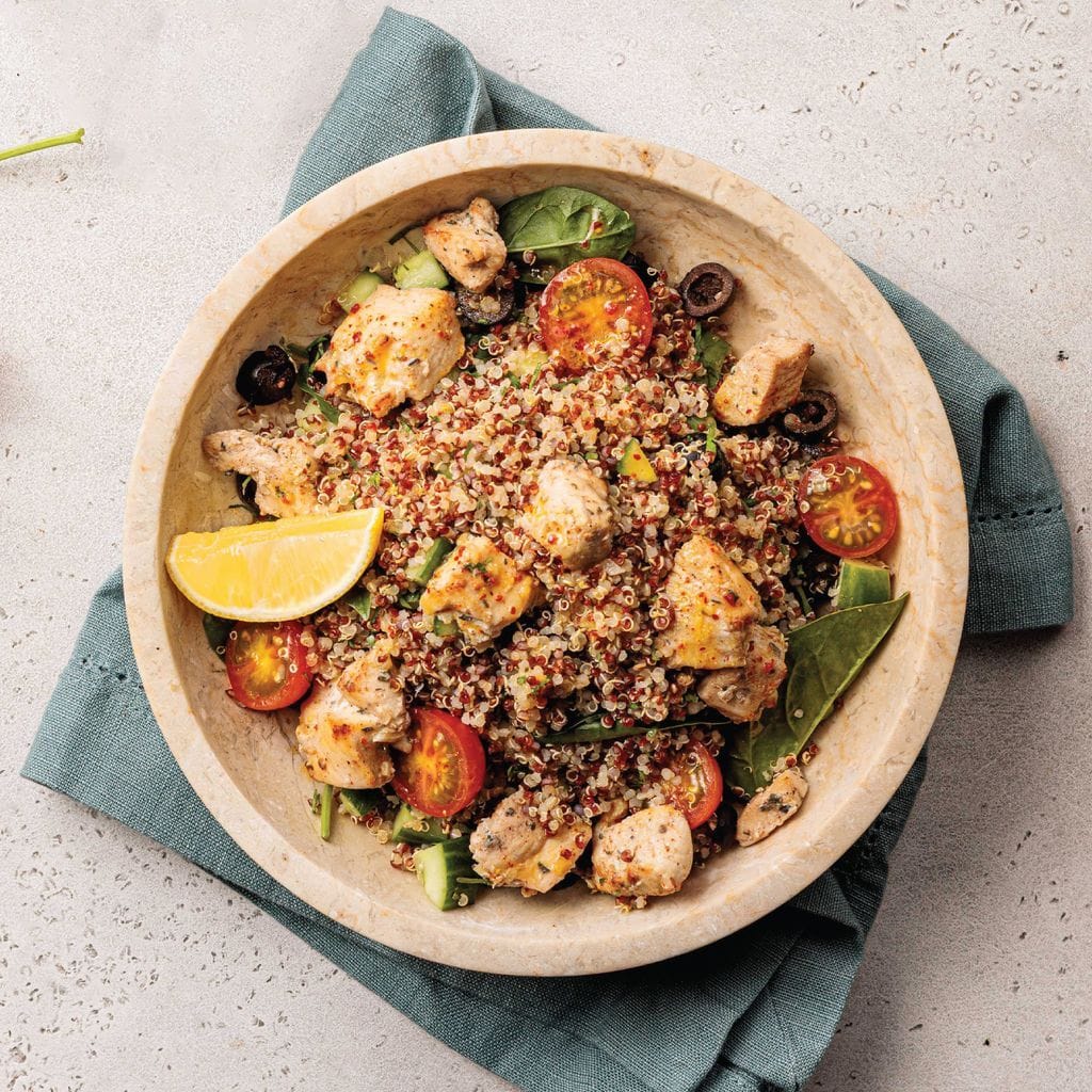 Chicken and Quinoa with Yuzu Chili