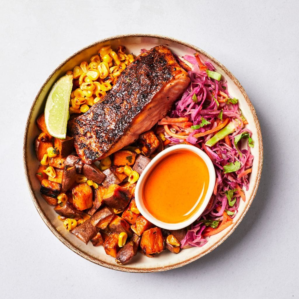 Spiced Cajun Salmon Salad-FFF