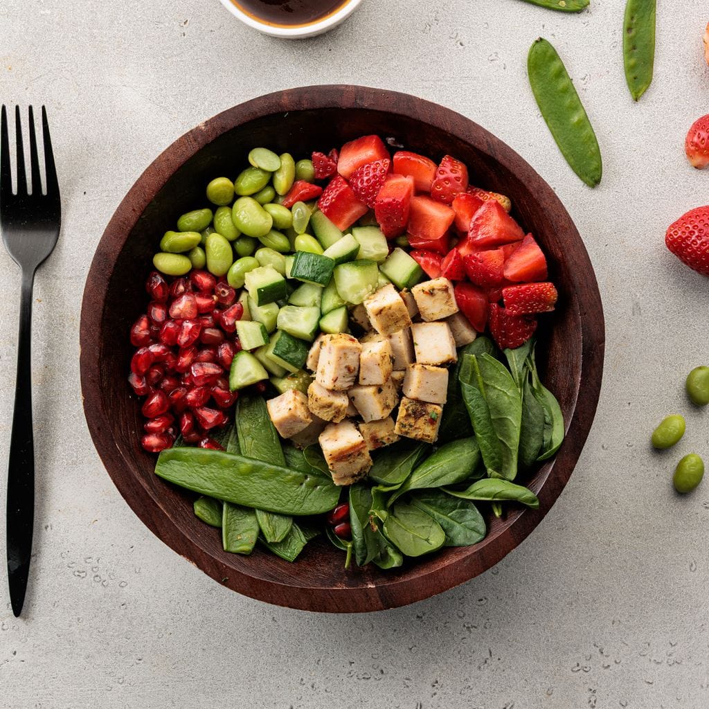 سلطة الدجاج المشوي الحلوة والحارة