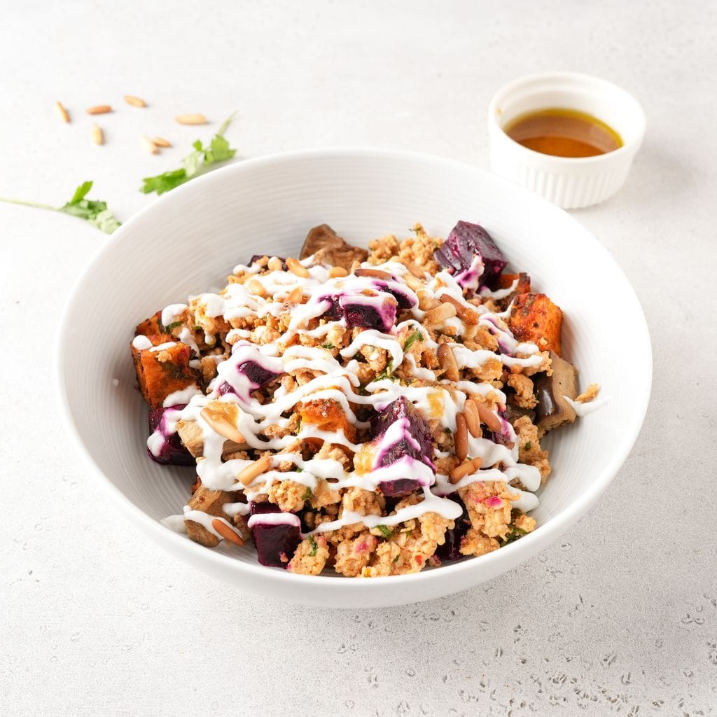 Chicken Beetroot Fattah