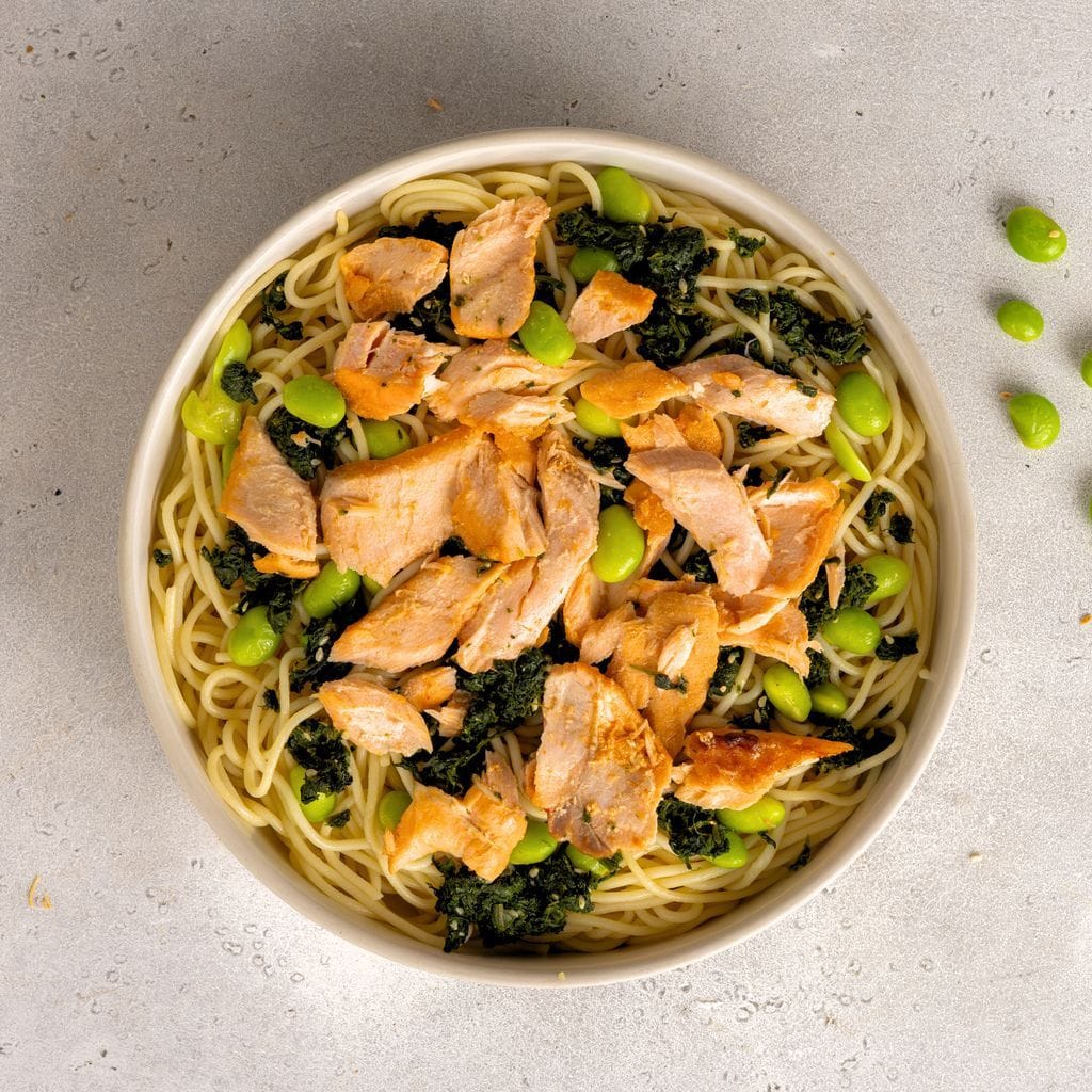 Miso Salmon with Spinach Gomae Balanced