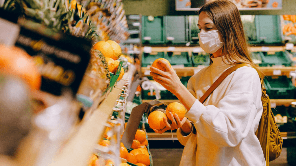 fruits and vegetables shopping