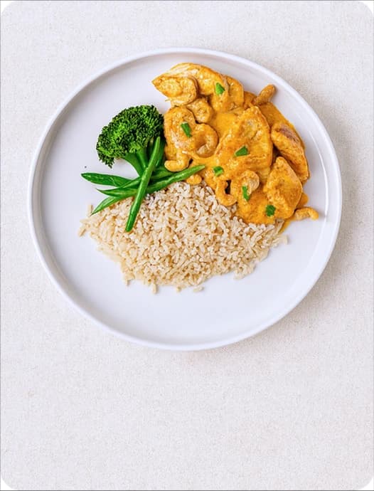 Balanced meal background