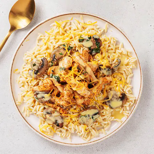 Chicken and Mushroom Orzo