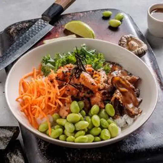 Crusted Salmon Bowl
